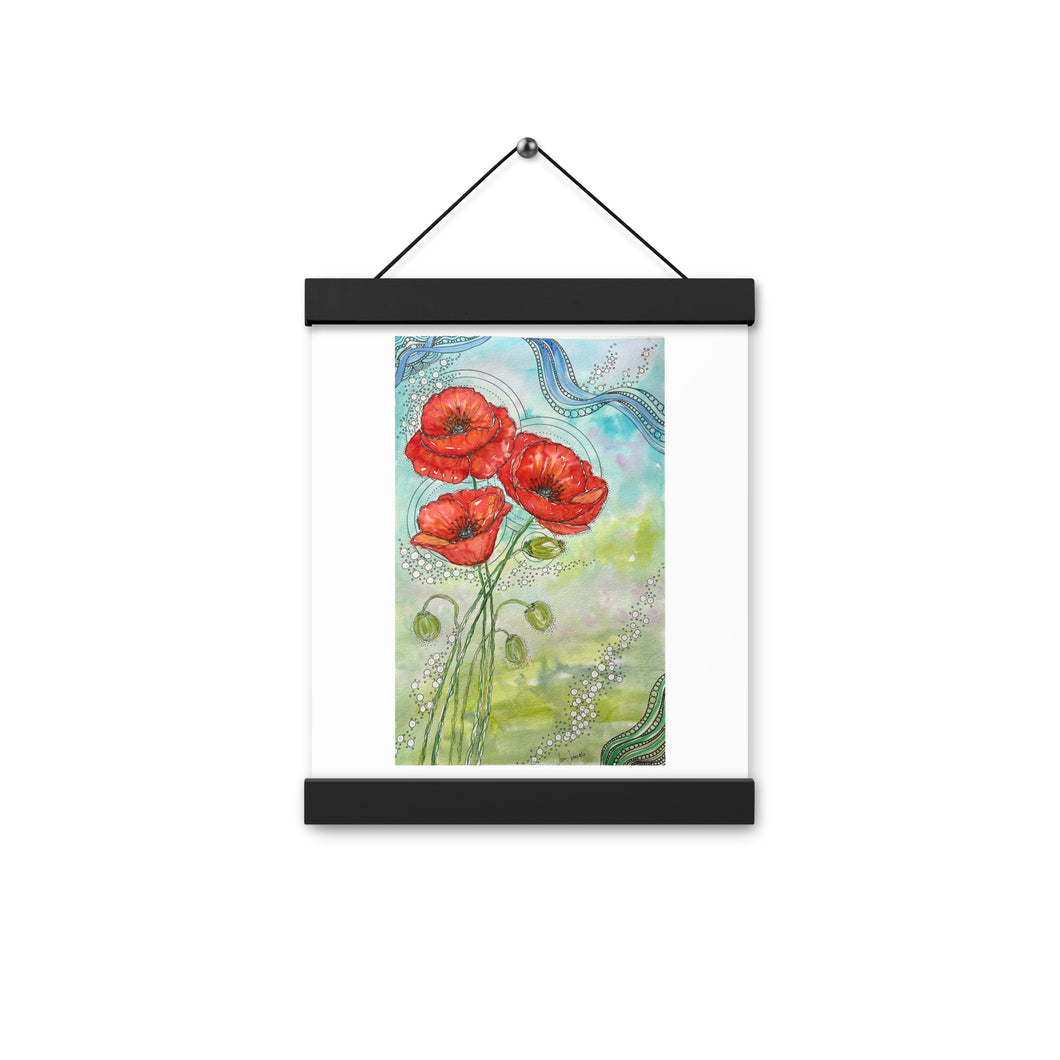 Dream Series - Poppies   Poster with hangers