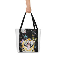 Yawn of the Tiger - Beach Bag