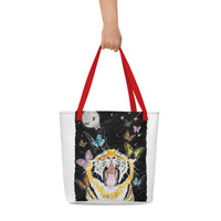 Yawn of the Tiger - Beach Bag