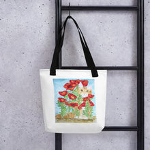 Load image into Gallery viewer, “Bad at Hiding” Orange Kitty Tote bag
