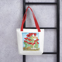 Load image into Gallery viewer, “Bad at Hiding” Orange Kitty Tote bag
