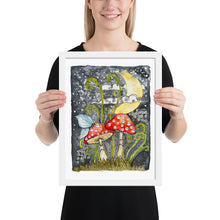 Load image into Gallery viewer, Mushroom Night - watercolor print
