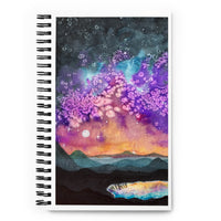 Galaxy Mountain - Spiral dot notebook